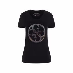 TShirt stretch logo 4G strass - Guess jeans - Femme