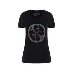 TShirt stretch logo 4G strass  -  Guess jeans - Femme