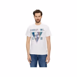 TShirt slim fit logo multicolore  -  Guess jeans - Homme