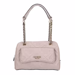 GUESS Sac à épaule rose pour femme Marieke Girlfriend Shoulder Bag Light Beige Logo 260970