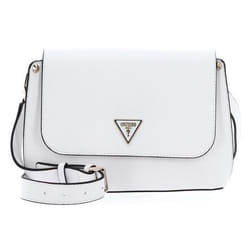 Sac à épaule - GUESS - Meridian Flap - Crème - 100% polyuréthane - 25x17x8 cm