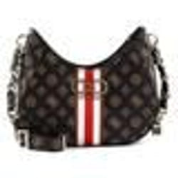 Sac à épaule bandoulière - GUESS - Nelka Top Zip - Marron Crème - 100% Polyuréthane - 24x14x7 cm