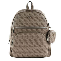 GUESS Sac à dos marron pour femme - Power Play Tech Backpack L Latte Logo 254749