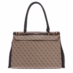 Sac de voyage - GUESS - Sestri Travel Carryall - Marron clair/dark - 49x34x16 cm - Mixte