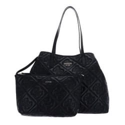 Sac shopper - GUESS - Vikky II - Noir - 100% polyuréthane - Femme