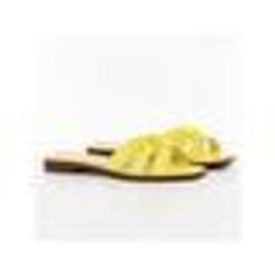 Claquette - Guess - Femme - Symo - Jaune - cuir