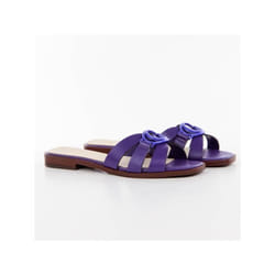 Claquette Guess Femme Symo Violet cuir