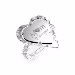 Anneau GUESS Acier Argenté Femme