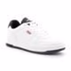 Basket basse homme - DRIVE - Blanc - Lacets - Talon plat - Polyuréthane
