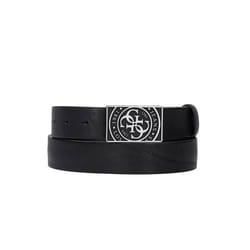 Ceinture Guess Homme 4G compas Noir cuir