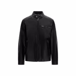 Blouson cuir moto Guess PU