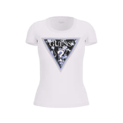 T-shirt femme Guess CN Triangle Flower