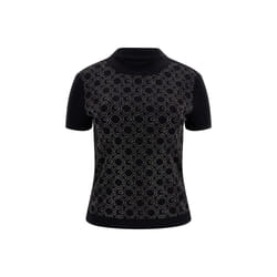 T-shirt col montant femme Guess All Over Logo