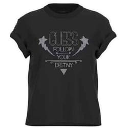 T-shirt femme Guess CN Strass Detail