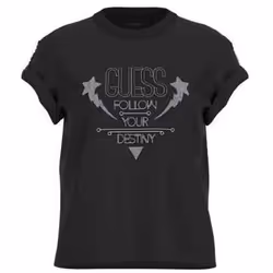 T-shirt femme Guess CN Strass Detail