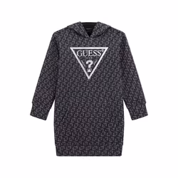 Robe sweat à capuche manches longues fille Guess Scuba