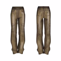 Pantalon cargo large fille Guess