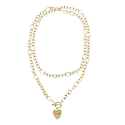 GUESS Collier doré pour femme - Mon Amour Chain Necklace Yellow Gold 286869