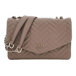 GUESS Sac à épaule taupe pour femme - Anning Convertible Xbody Flap Bag Dark Taupe 293966