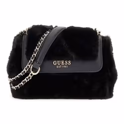 GUESS Sac à épaule noir pour femme - Mileva Convertible Xbody Flap Bag 302629