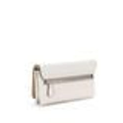 GUESS Sac à épaule bandoulière gris clair pour femme - Noelle Mini Xbody Flap Organizer Bone 293222