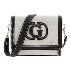 GUESS Sac à épaule bandoulière crème noir pour femme - Sebina Flap Shoulder Bag Natural / Black 294386
