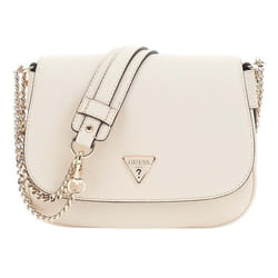 Sac à épaule - GUESS - Fedora Flap - Beige - 100% polyuréthane - 23x16x7 cm