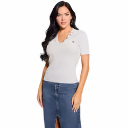 Pull à col polo femme Guess Paula