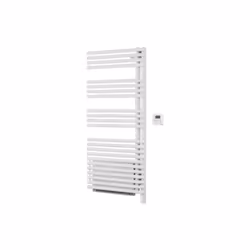 Description générale Le sèche-serviettes CALA TWIST + AIR est un radiateur en acier à design asymétrique, pivotant à droite o ...
