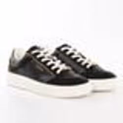 Basket Guess Homme Vizele Noir cuir