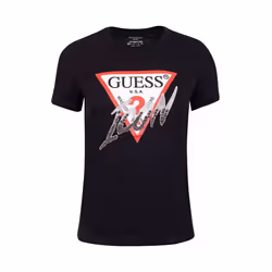 Tee shirt coton bio iconique  -  Guess jeans - Femme