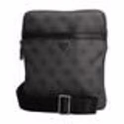 Sac à épaule bandoulière - GUESS - Vezzola Smart Crossbody Flat Bag - Noir - 100% polyuréthane - 20x22x3 cm