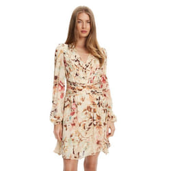 Robe plissée manches longues femme Guess Romina