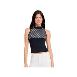 Pull Guess Femme Signature Noir Synthétique