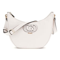 GUESS Sac à épaule crème pour femme - Calebra Hobo Shoulder Bag Creme White 311380