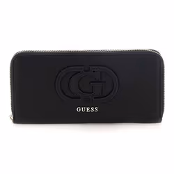 GUESS Porte-monnaie noir pour femme - Calebra SLG Large Zip Around Wallet L 313855