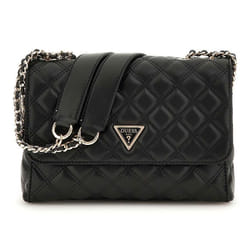 GUESS Sac à épaule bandoulière noir pour femme - Giully II Compound Convertible Flap Bag 311587