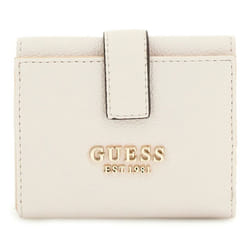 GUESS Porte-monnaie crème pour femme - Laurel II SLG Petite Trifold Wallet Ivory 310887
