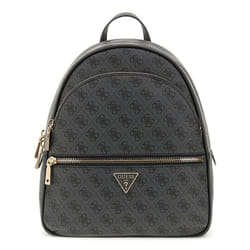 GUESS Sac à dos de loisirs gris foncé noir pour femme - Manhattan II Backpack L Coal Logo 311407