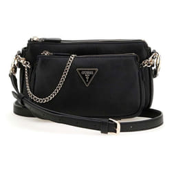 GUESS Sac à épaule bandoulière noir pour femme - Noelle II Double Pouch Crossbody Bag 326251
