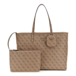 GUESS Sac shopper brun clair marron pour femme - Power Play II Large Tech Tote Latte Logo 314109