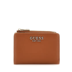 GUESS Porte-monnaie brun clair pour femme - Talent SLG Zip Around Card Case Caramel 314476