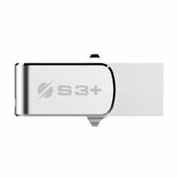 S3+ Pen Drive Steel, 64 Go, USB Type-A / USB Type-C, 3.2 Gen 1 (3.1 Gen 1), 150 Mo/s, Pivotant, Acier inoxydable