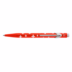 Caran d-Ache 849 Totally Swiss, Clip, Stylo à bille, Bleu, 1 pièce(s)