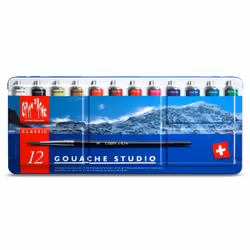 Caran d-Ache 2001.312 peinture à l'eau Multicolore 10 ml Tube 12 pièce(s)