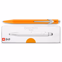 Caran d-Ache 849.530, Clip, Stylo à bille rétractable avec clip, Rechargeable, Bleu, 1 pièce(s)