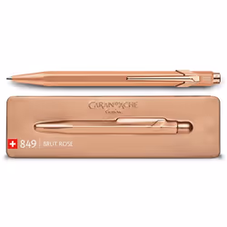 Caran d-Ache 849 BRUT ROSÉ, Stylo à bille, Rechargeable, Bleu, 1 pièce(s), Moyen