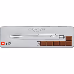 Caran d-Ache 849.752 stylo à bille Bleu Stylo à bille rétractable avec clip 1 pièce(s)