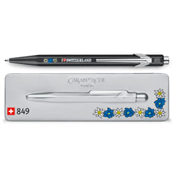 Caran d-Ache 849 Edelweiss Bleu Stylo à bille rétractable avec clip Moyen 1 pièce(s)