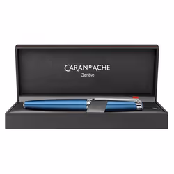 Caran d-Ache 4799.168 stylo-plume Système de remplissage cartouche Bleu, Acier inoxydable 1 pièce(s)